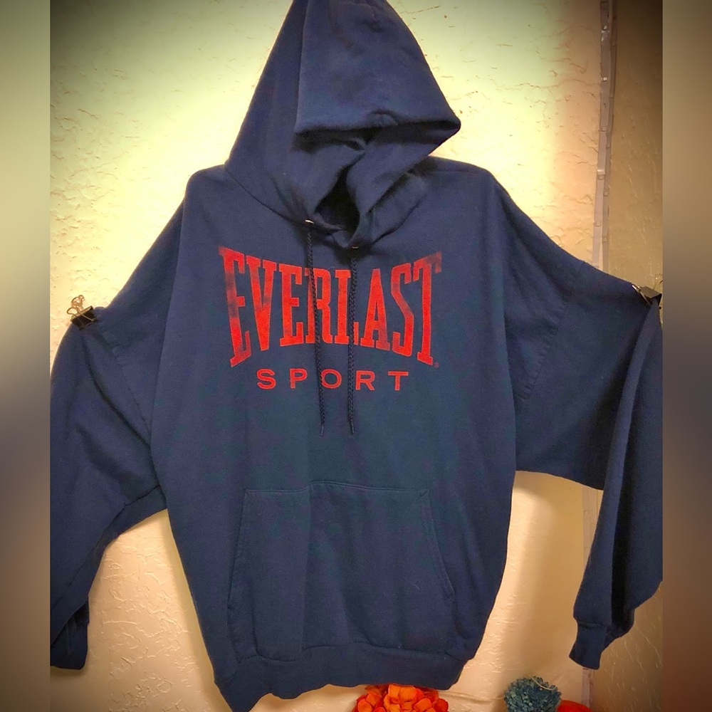 Blue Everlast Big and tall Hanes hoodie